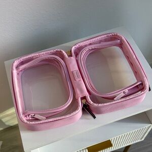 Calpak Pink Organizer with Clear Panels